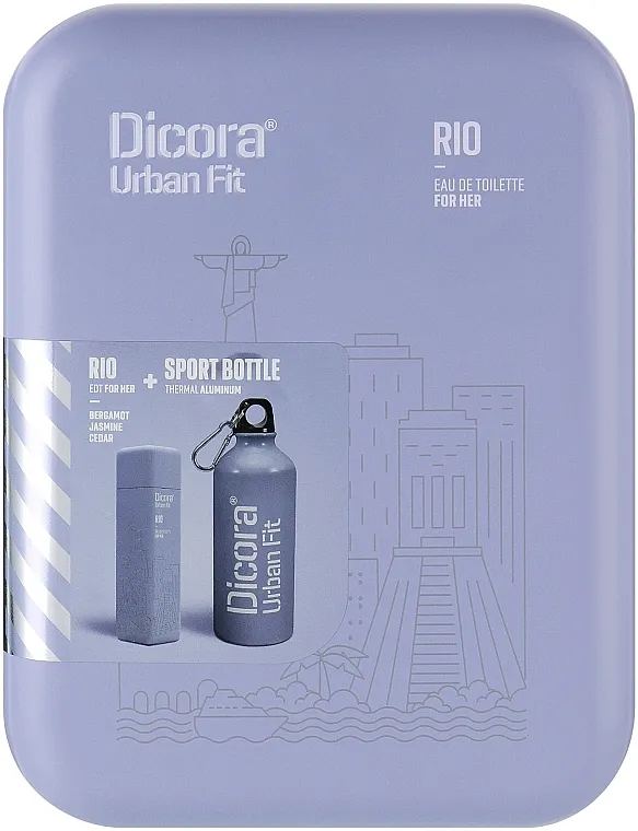 Set (edt/100ml + bottle/1pc + box/1pc) (100 ml) Dicora Urban Fit Rio