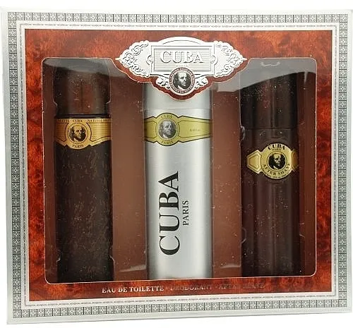 Set (edt/100ml + deo/200ml + ash/lot/100ml) Cuba Cuba Gold