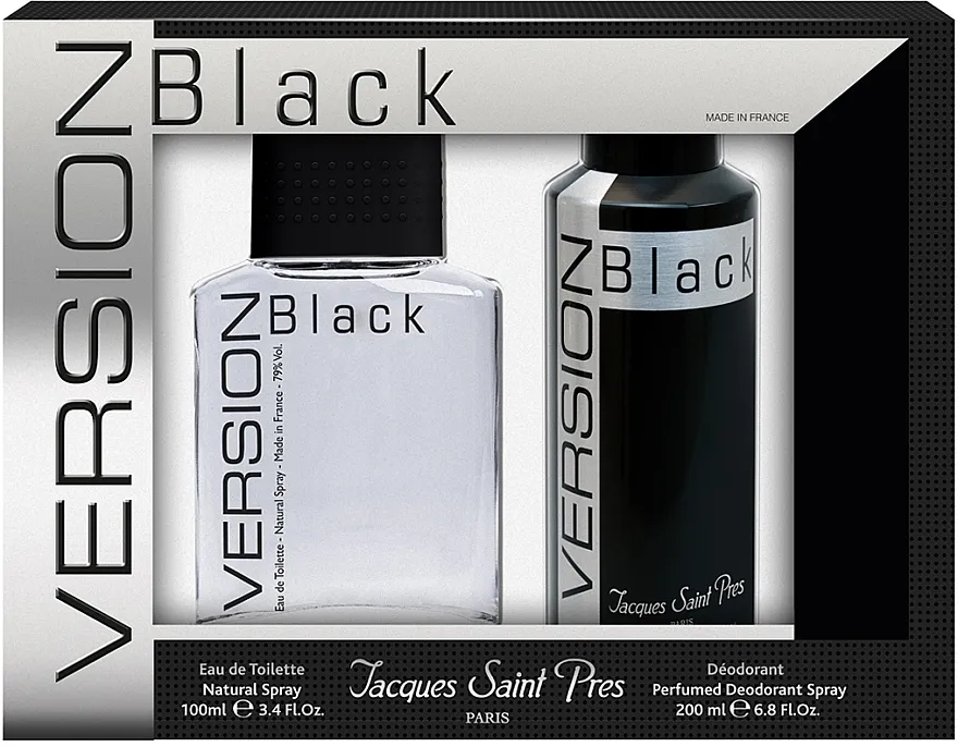 Set (edt/100ml + deo/spray/200ml) Ulric de Varens Jacques Saint Pres Version Black