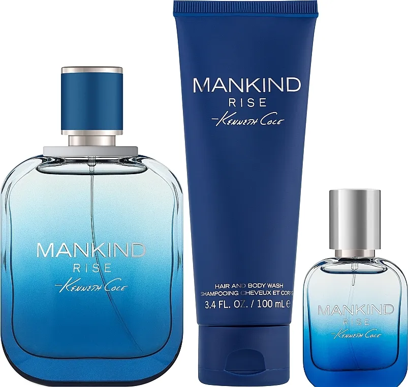 Set (edt/100ml + edt/15ml + g/b/gel/100ml) Kenneth Cole Mankind Rise