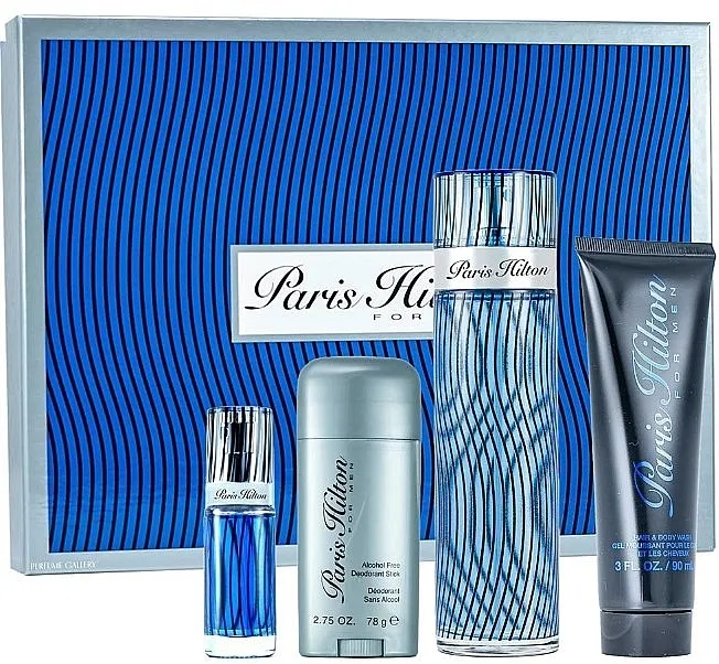Set (edt/100ml + edt/7.5ml + gel za tuširanje/90ml + stik dezodorans/78g) Paris Hilton Eau For Men