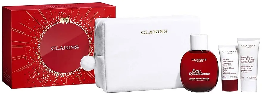 Set (edt/100ml + f/lbalm/15ml + b/lot/30ml + torbica/1kom) Clarins Eau Dynamisante