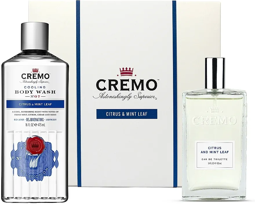 Set (edt/100ml + gel za tuširanje/473ml) Cremo Citrus And Mint Leaf