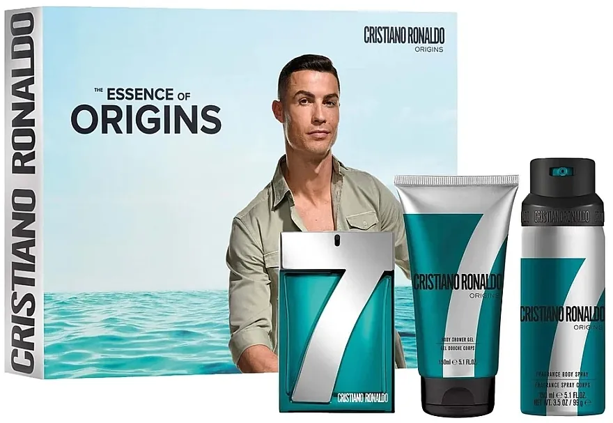 Set (edt/100ml + sh/gel/150ml + b/spray/150ml) Cristiano Ronaldo CR7 Origins