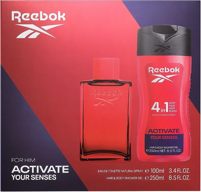 Set (edt/100ml + sh/gel/250ml) Reebok Activate Your Senses