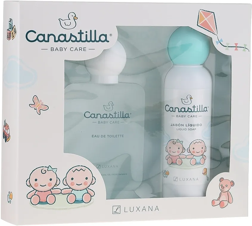 Set (edt/100ml + soap/150ml) Luxana Canastilla