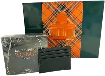 Set (edt/125ml + card/holder/1pc) Laura Biagiotti Roma Uomo