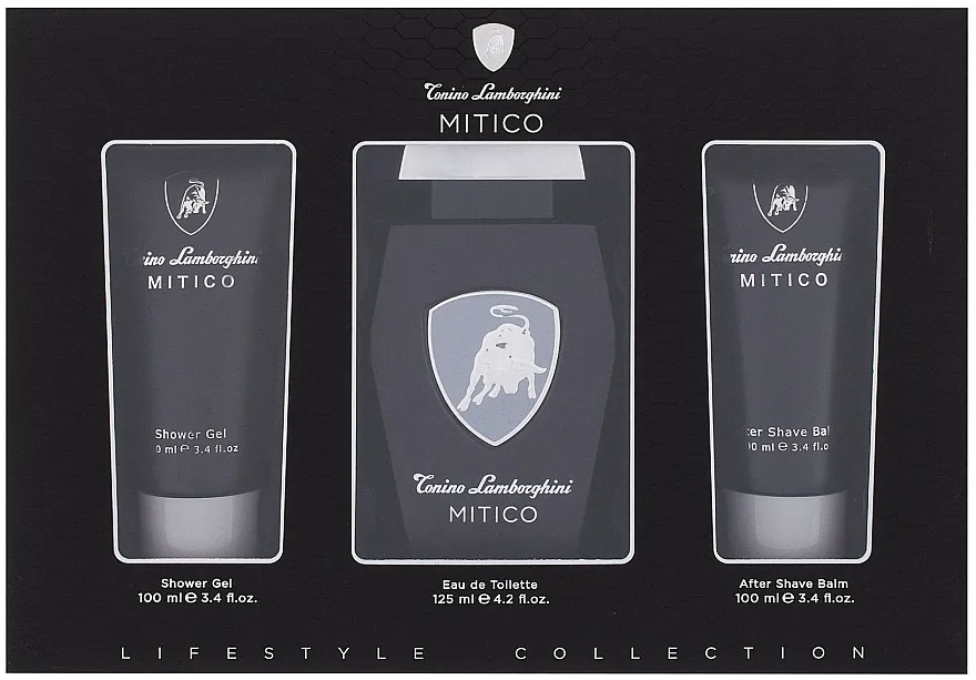 Set (edt/125ml + sh/gel/100ml + ash/balm/100ml) Tonino Lamborghini Mitico