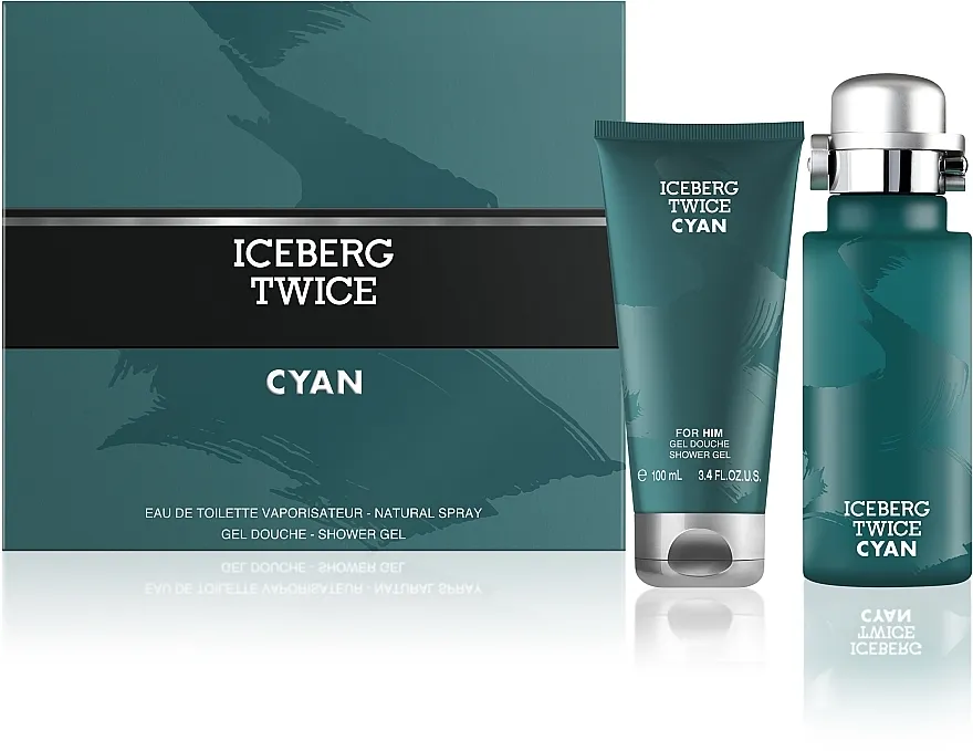 Set (edt/125ml + sh/gel/100ml) Iceberg Twice Cyan