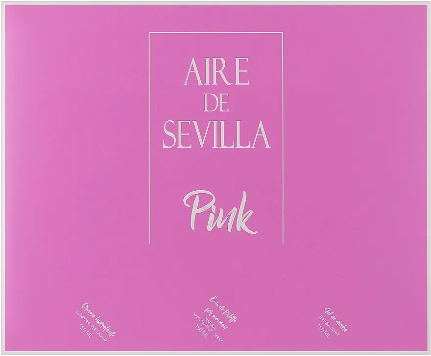 Set (edt/150ml + sh/gel/150ml + b/cr/150ml) Instituto Espanol Aire De Sevilla Pink