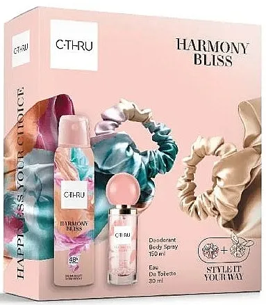 Set (edt/30 ml + b/spray/150 ml + acss) C-Thru Harmony Bliss