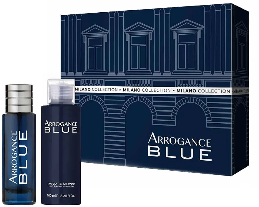 Set (edt/30ml + b/h/shmp/100ml) Arrogance Blue