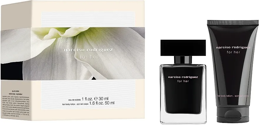 Set (edt/30ml + b/los/50ml) Narciso Rodriguez For Her