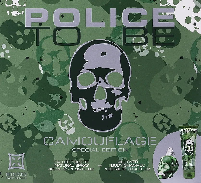 Set (edt/40ml + b/shamp/100ml) Police To Be Camouflage