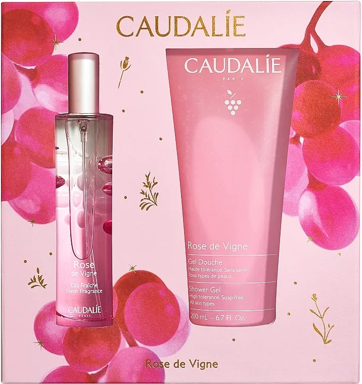Set (edt/50ml + b/gel/200ml) Caudalie Rose Des Vignes Set 2025