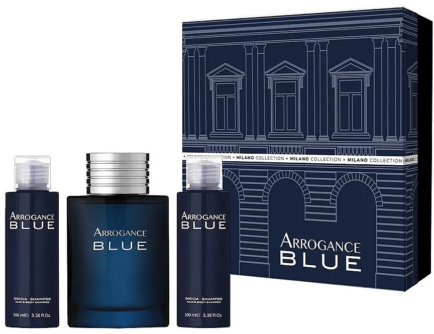 Set (edt/50ml + b/h/shmp/2x100ml) Arrogance Blue