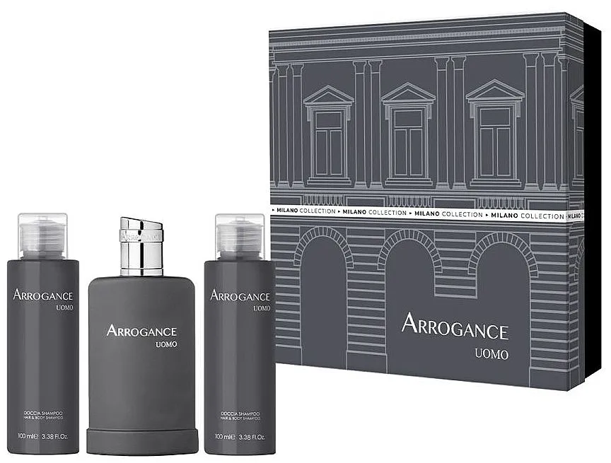 Set (edt/50ml + b/h/shmp/2x100ml) Arrogance Uomo