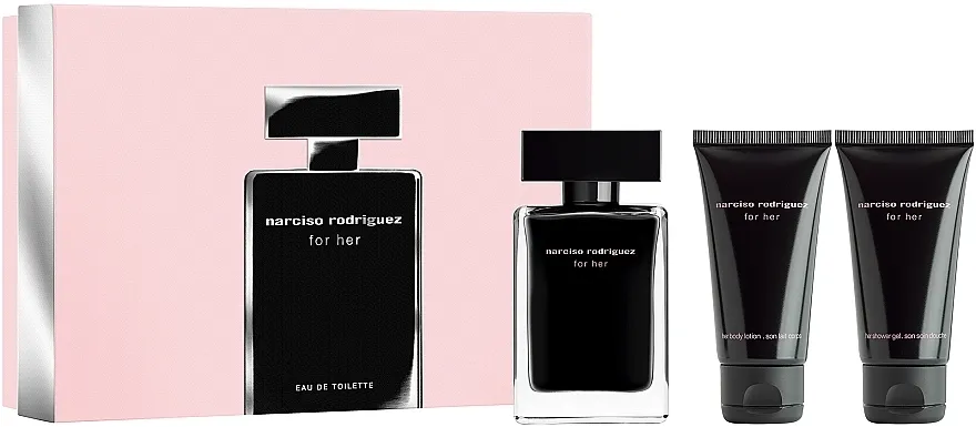 Set (edt/50ml + b/lot/50ml + sh/gel/50ml) Narciso Rodriguez For Her