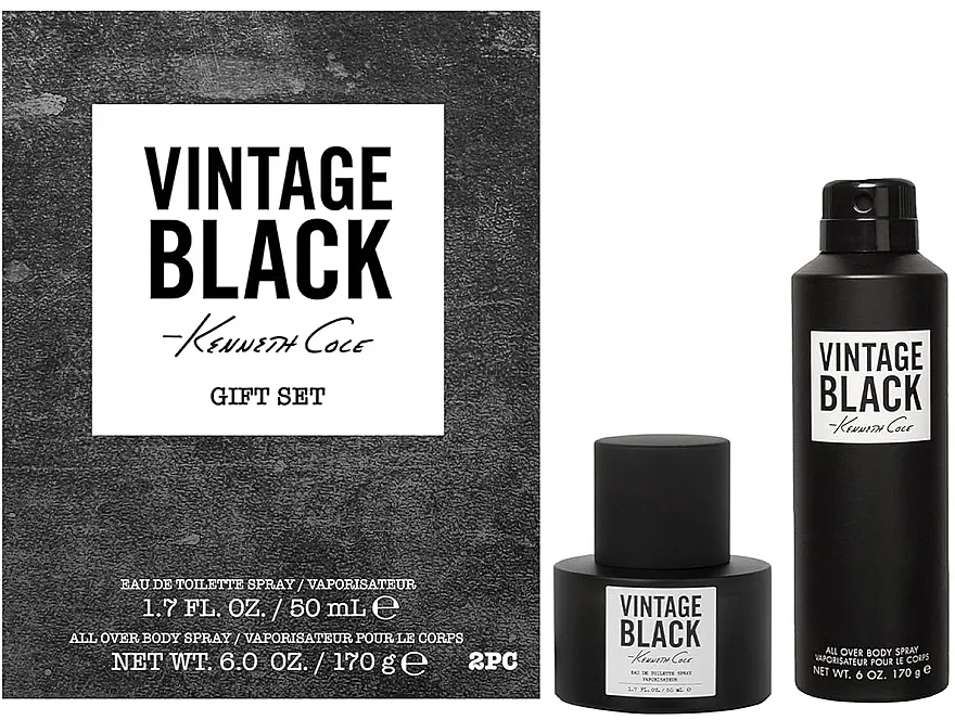 Set (edt/50ml + deo/170g) Kenneth Cole Vintage Black Gift Set