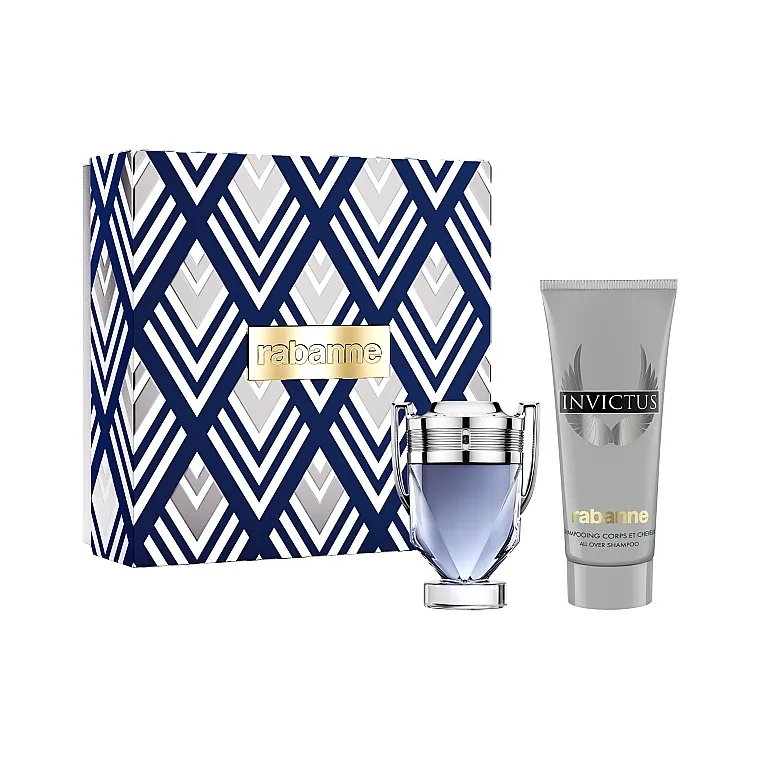 Set (edt/50ml + gel za tuširanje/100ml) Rabanne Invictus
