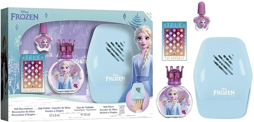 Set (edt/50ml + lak/za/nokte/3,8ml + dekor/1pcs + sušač/1pcs) Air-Val International Frozen