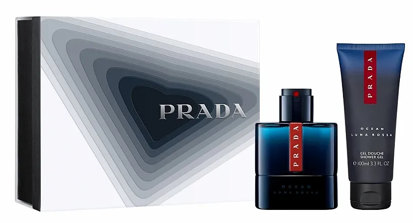 Set (edt/50ml + sh/gel/100ml) Prada Luna Rossa Ocean