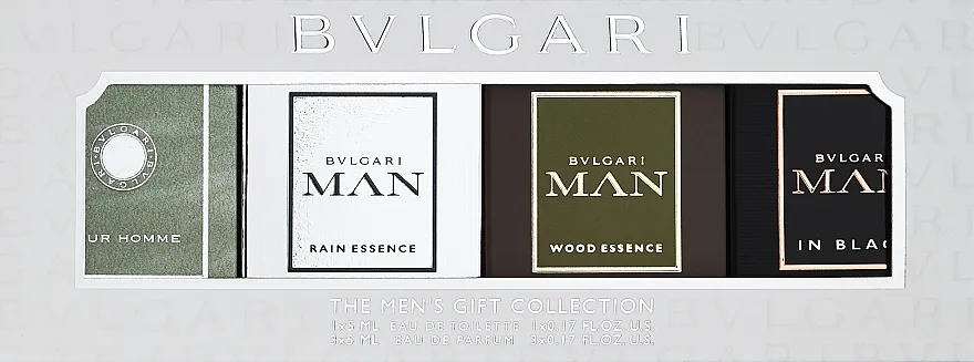 Set (edt/5ml + edp/3x5ml) Bvlgari The Men's Gift Collection