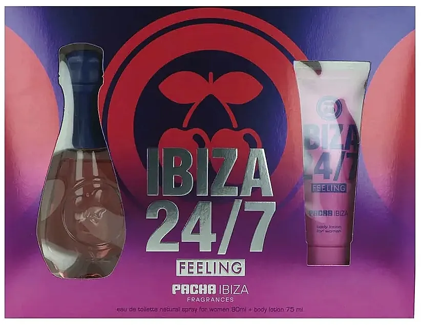 Set (edt/80ml + b/lot/75) Pacha Ibiza Ibiza 24/7 Feeling For Her