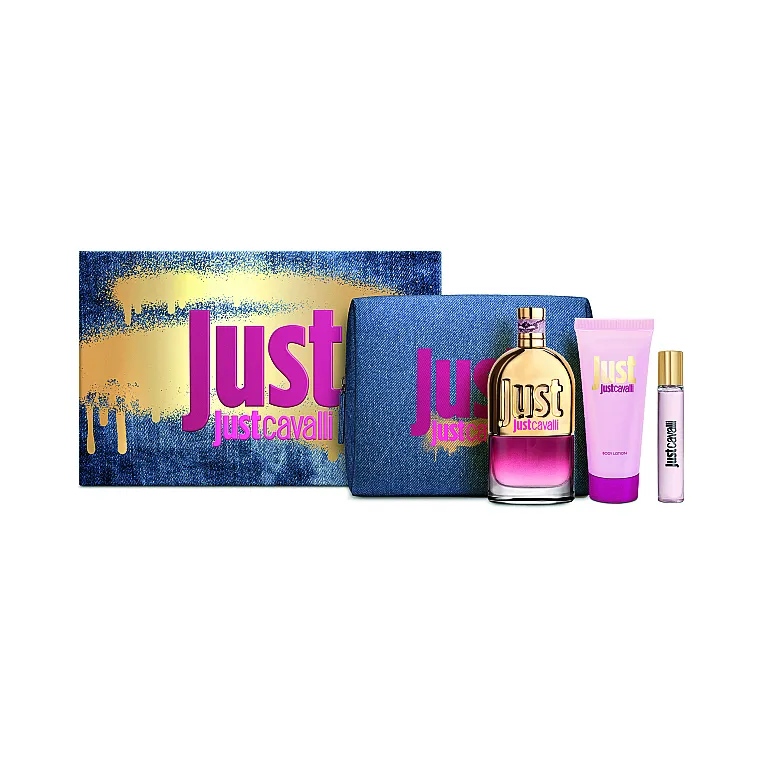 Set (edt/90ml + edt/15ml + b/l/100ml + torbica) Roberto Cavalli Just Cavalli Her
