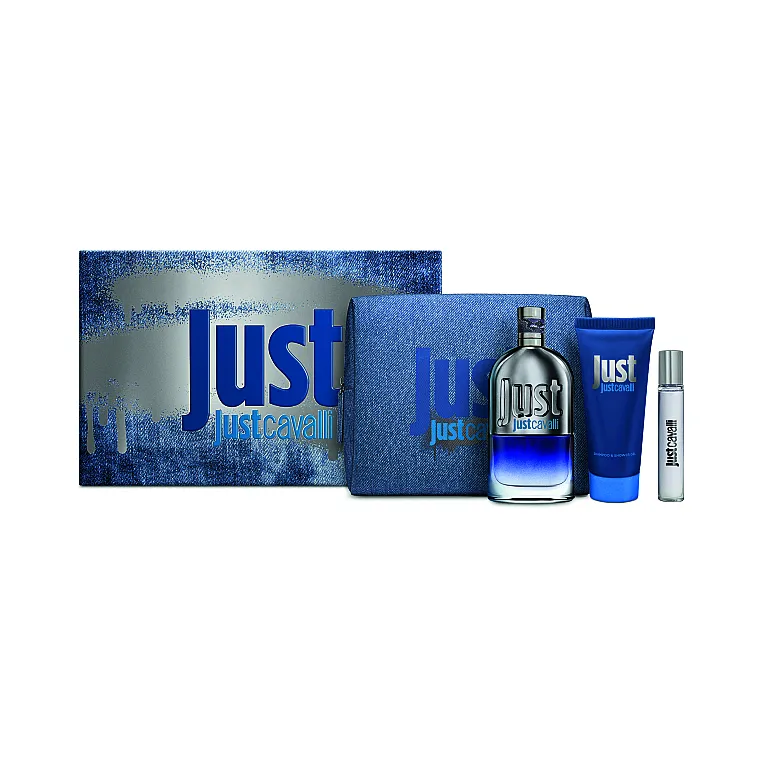 Set (edt/90ml + edt/15ml + sh/g/100ml + neseser) Roberto Cavalli Just Cavalli Him
