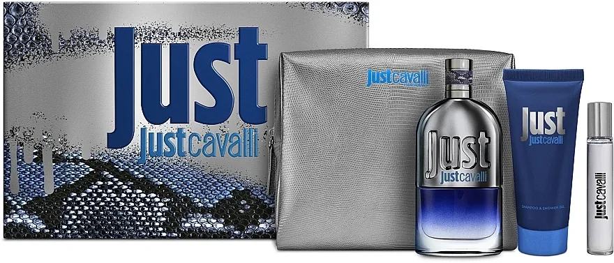 Set (edt/90ml + edt/15ml + sh/g/100ml + torbica) Roberto Cavalli Just Cavalli Him