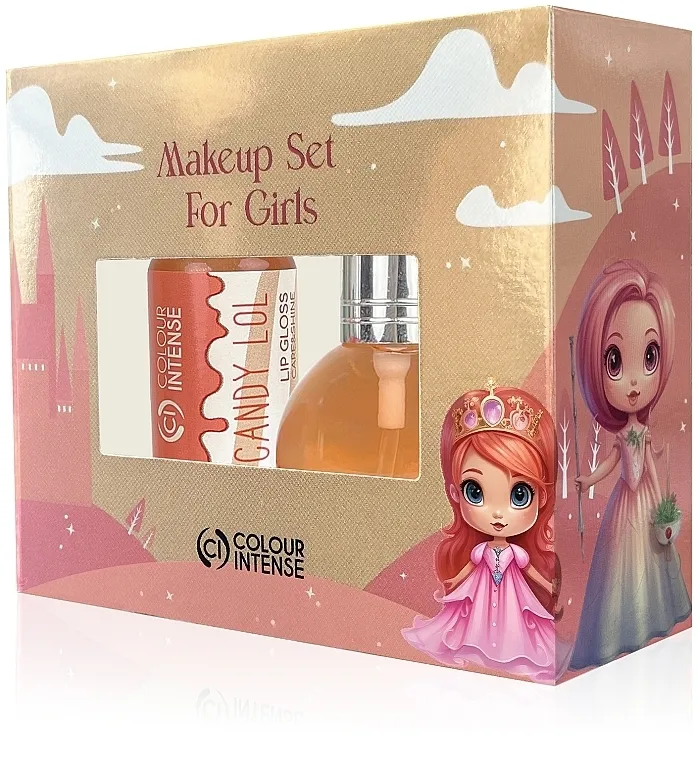 Set (edt/mini/16ml + sjaj za usne/10.5ml) Colour Intense Makeup Kids For Girls