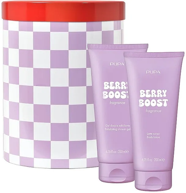 Set (exf/sh/gel/200ml + b/lot/200ml) Pupa Berry Boost