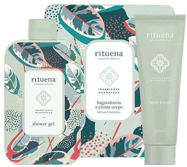 Set (gel za tuširanje/400ml + losion za telo/200ml) Rituena Inebriante Marrakech