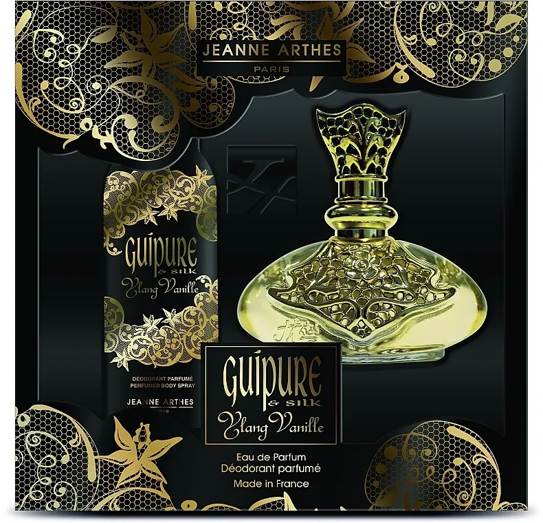 Set Jeanne Arthes Guipure &amp; Silk Ylang Vanille