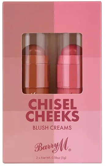Set krem rumenila za obraze Barry M Chisel Cheeks Blush Creams (blush/2x5g)