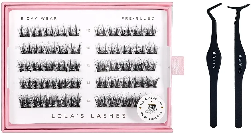 Set Lola's Lashes Soft Definition Pre-Glued Lashes Set (eyelashes/60pcs + applicator/1pcs)