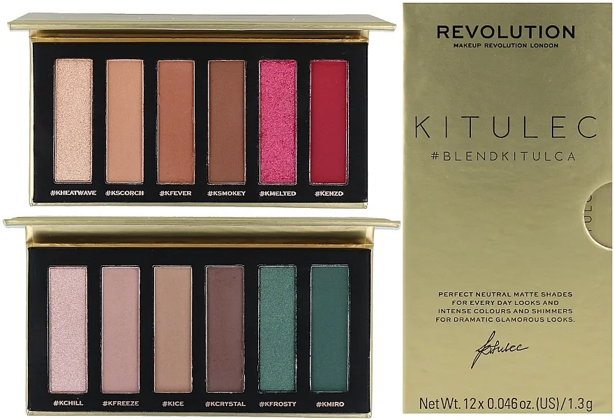 Set Makeup Revolution Kitulec #BlendKitulca Shadow Palette (2 x sh/palette 7.8 g)