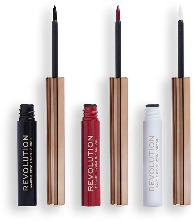 Set Makeup Revolution Terror Transformation Liquid Liner (eyeliner/3x2.5 g)