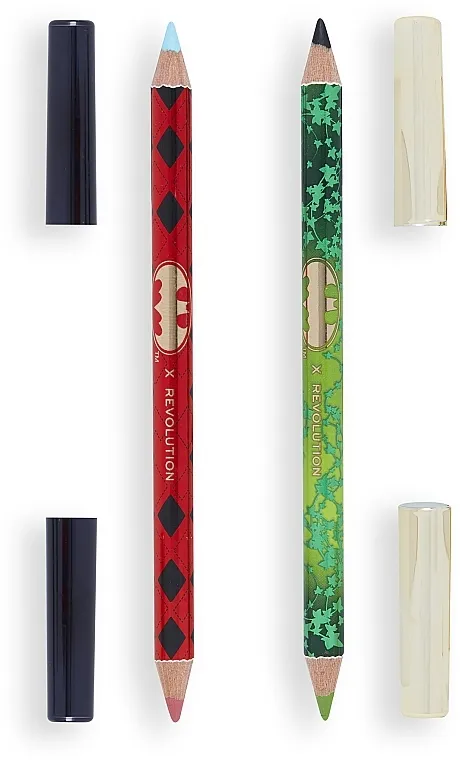 Set Makeup Revolution x DC Dynamic Duo Dual-Ended Eyeliners (eyeliner/2x0.6g)