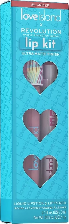 Set Makeup Revolution x Love Island Coupled Up (lipstick/3ml + lip/pencil/1g)