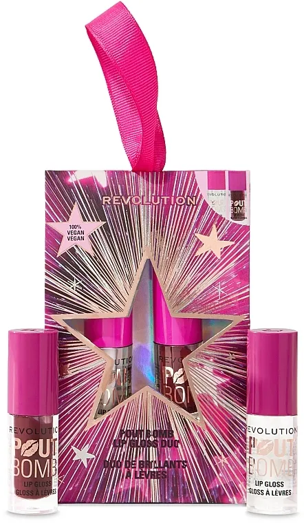 Set Makeup Revolution Pout Bomb Lip Gloss Duo Set (lip/gloss/2x1.4ml)