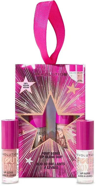 Set Makeup Revolution Pout Bomb Lip Gloss Duo Set (lip/gloss/2x1.4ml)