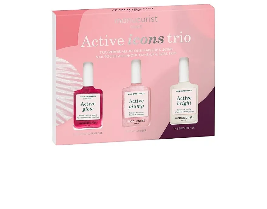 Set Manucurist Active Icons Trio (nail/polish/3x15ml)