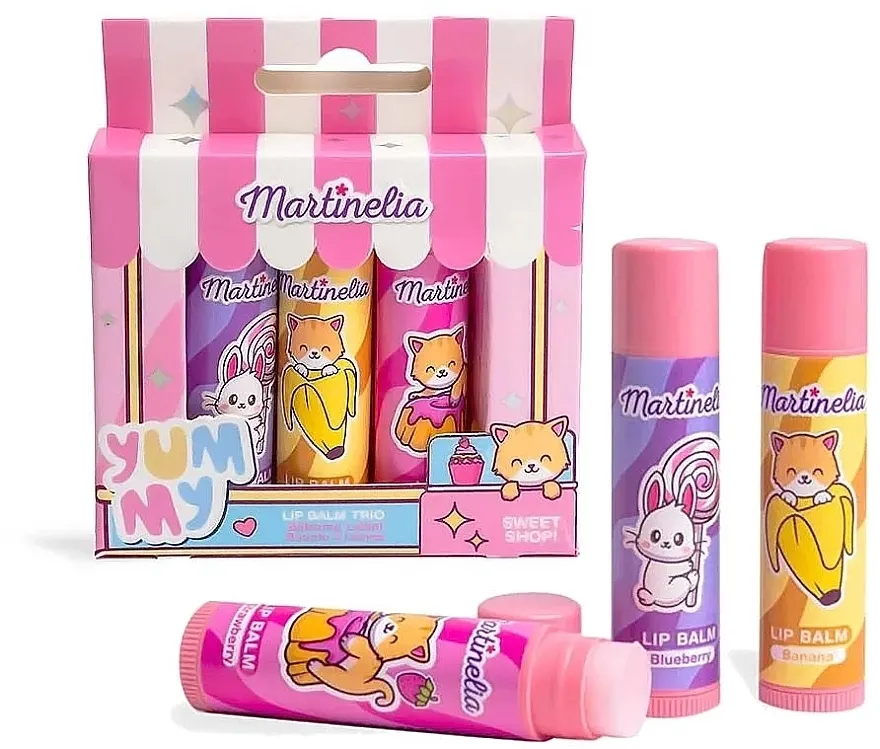 Set Martinelia Yummy Lip Balm Trio (lip/balm/3x3.5g)