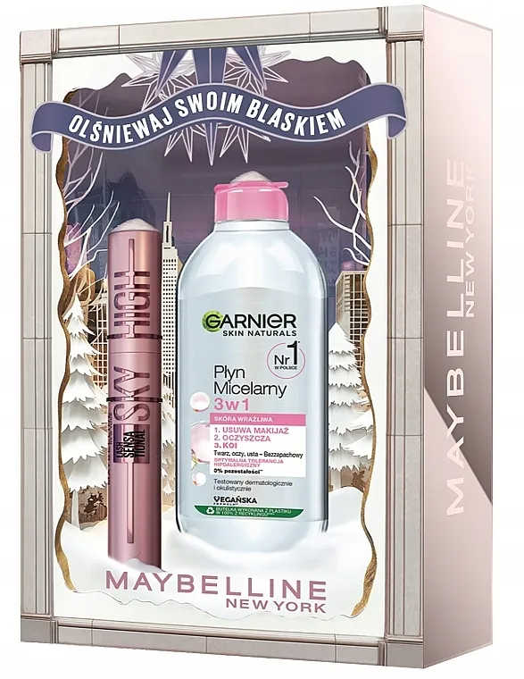 Set Maybelline New York (mascara/7.2ml + m/water/400ml)