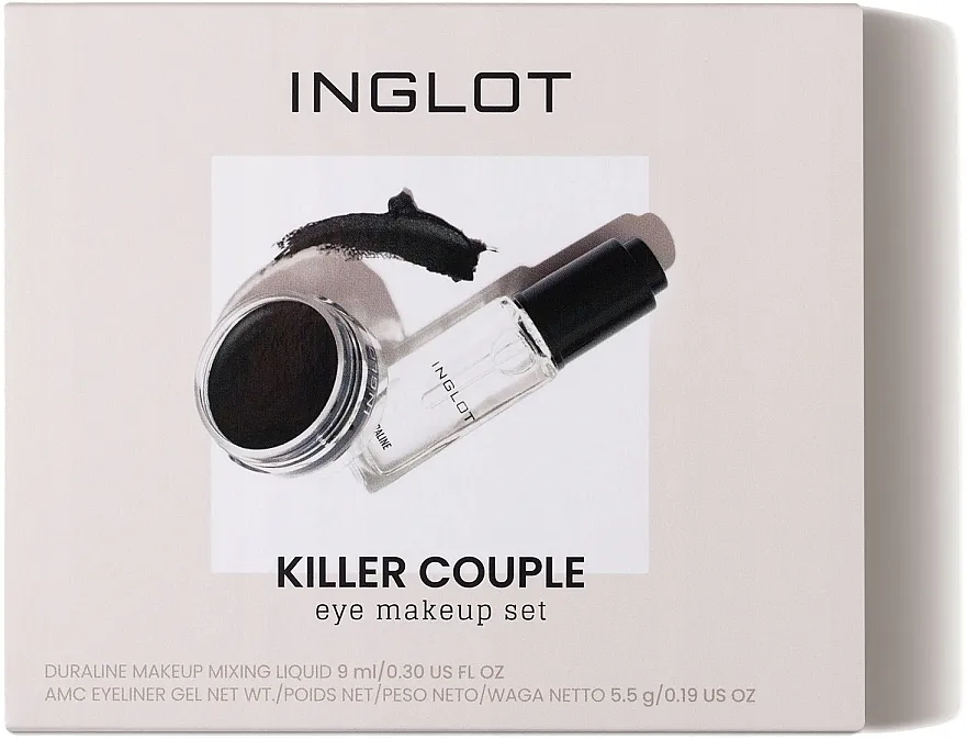 Set šminke za oči Inglot Eye Makeup Set Killer Couple (luquid/9ml + eyeliner/5.5g)