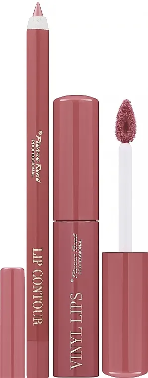 Set šminke za usne Pierre Rene Lip (lip/pencil/1.4g + lipstick/8ml)