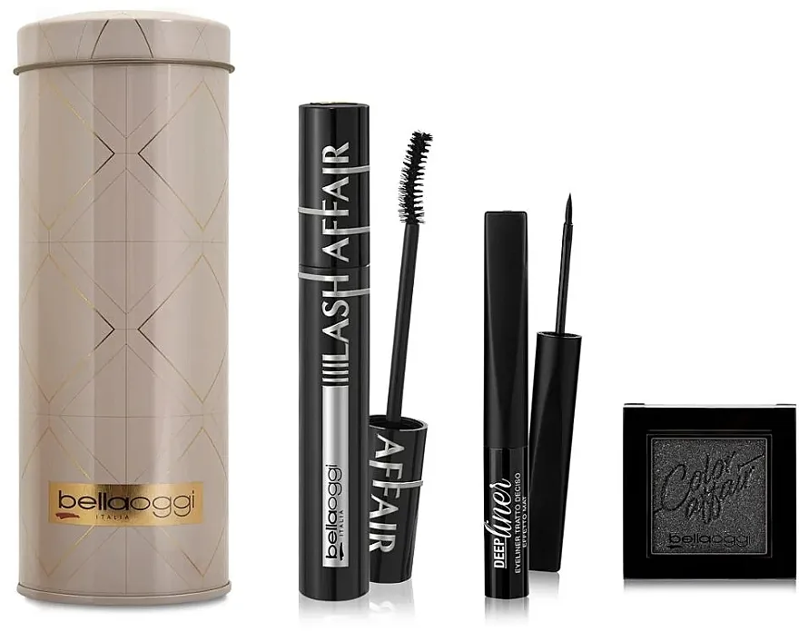 Set - NAME_DESCR Bellaoggi Lash Impact Kit (mascara/9.5ml + eyeliner/4.5ml + eyeshadow/2g)