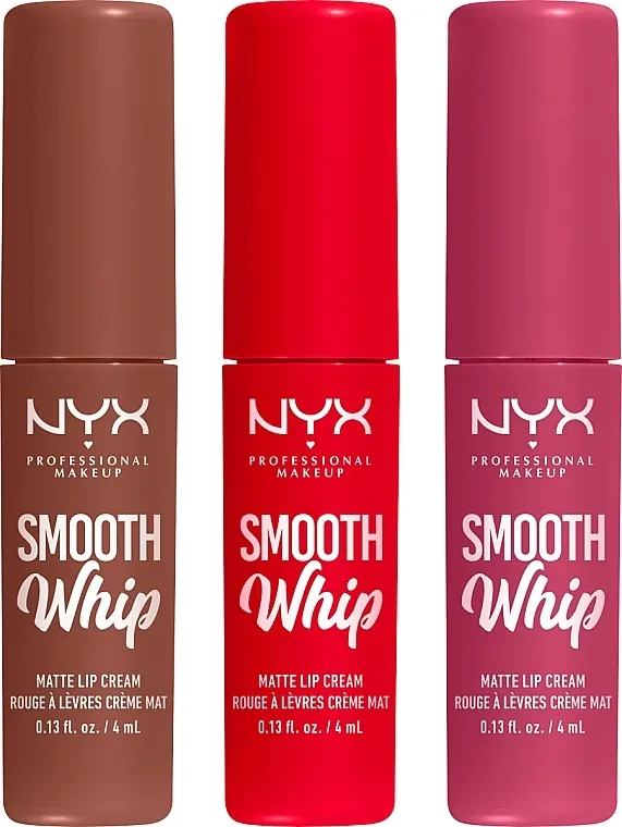 Set NYX Professional Makeup Matte Lip Trio (lip/stick/3x4ml)